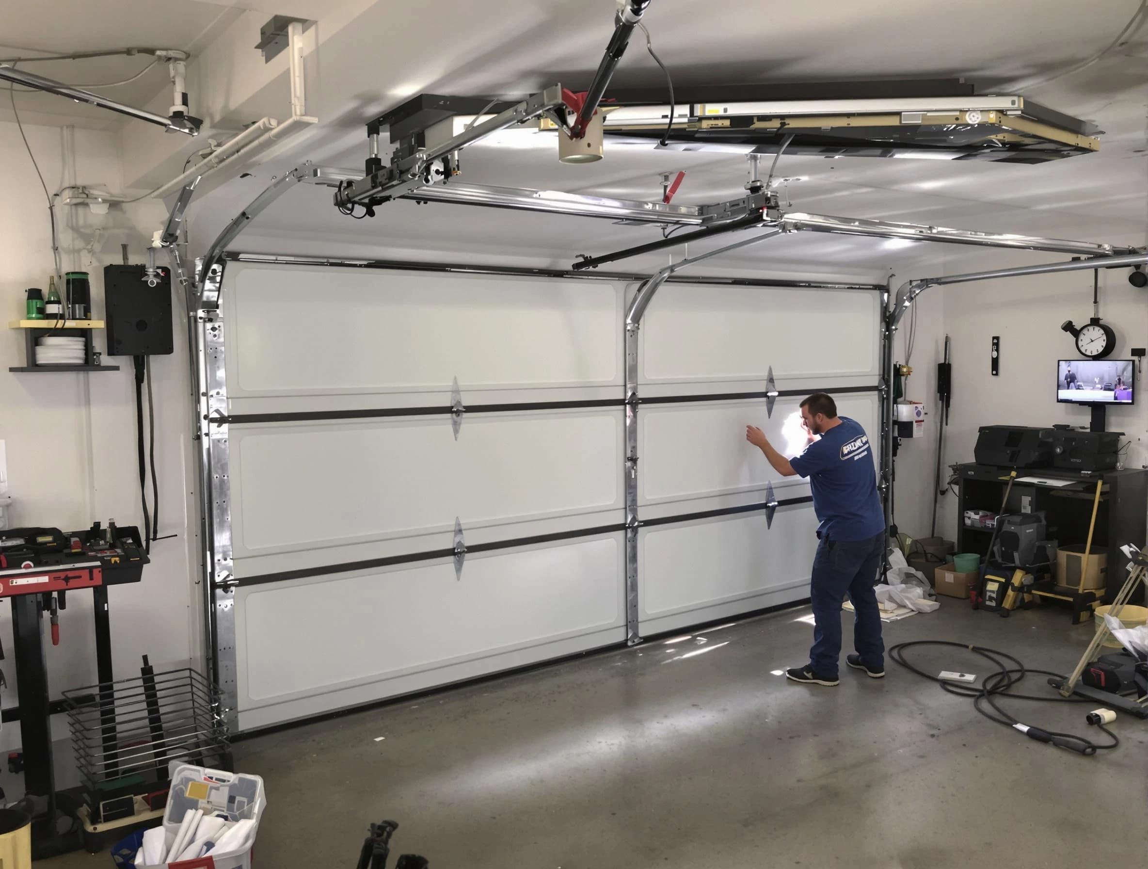 Professional garage door repair service by Hiram Garage Door Repair in Hiram