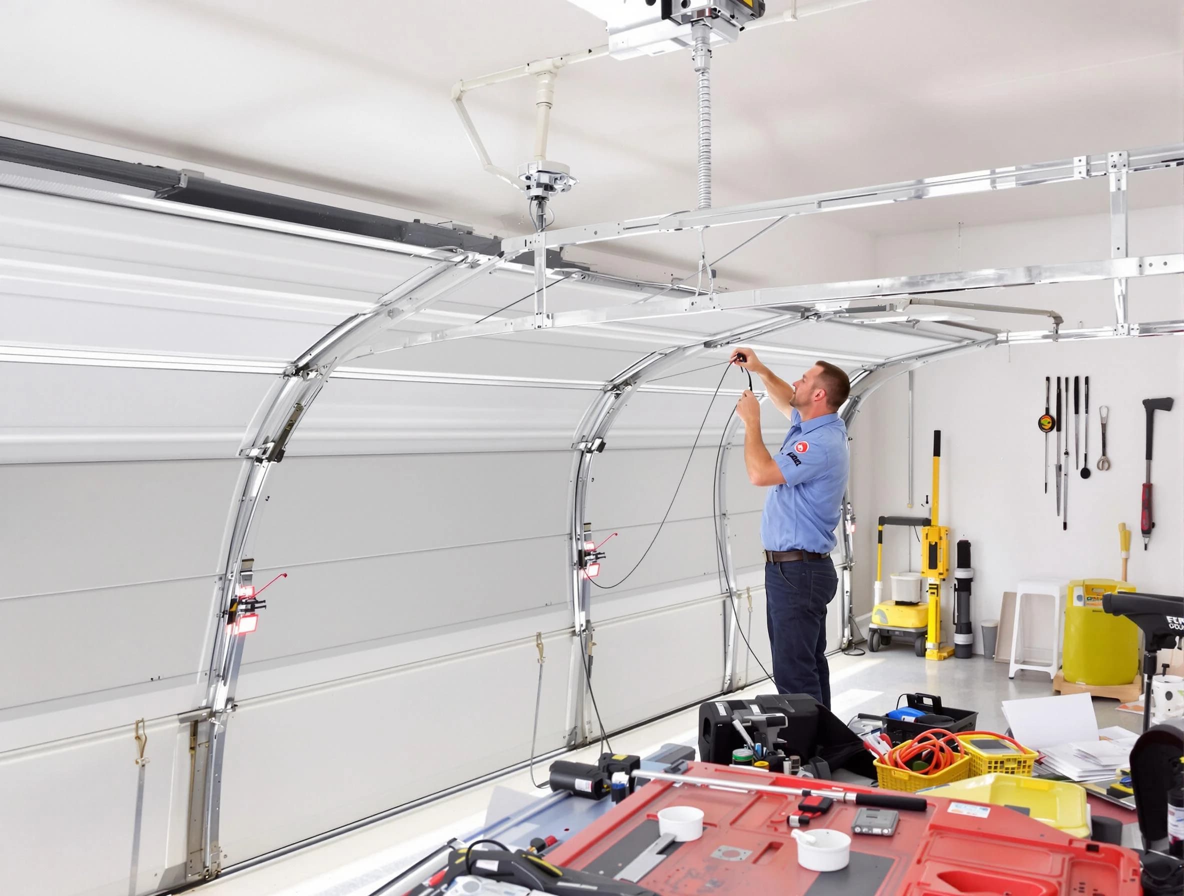 Garage door cable repair service by Hiram Garage Door Repair in Hiram