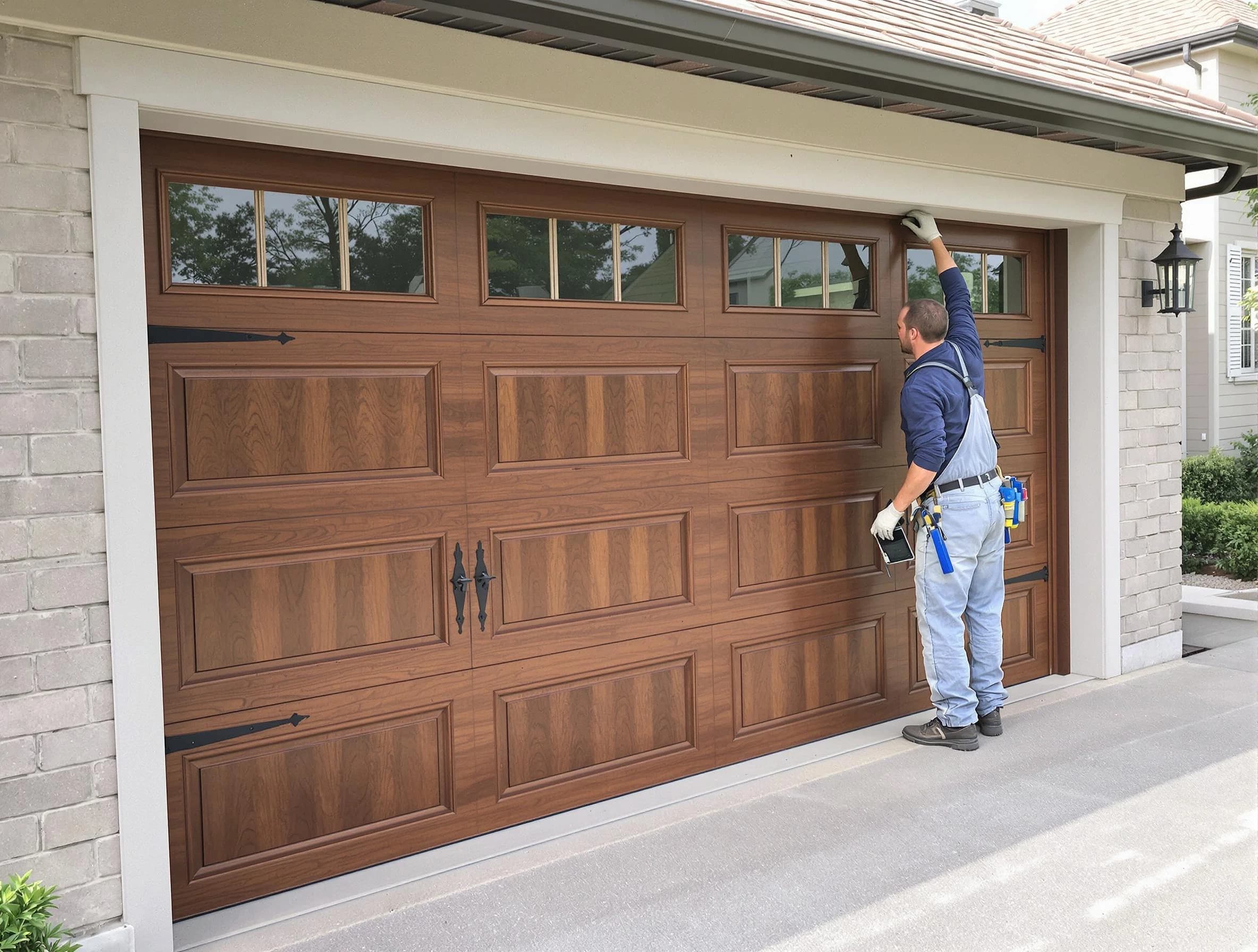 Custom garage door showcase by Hiram Garage Door Repair in Hiram