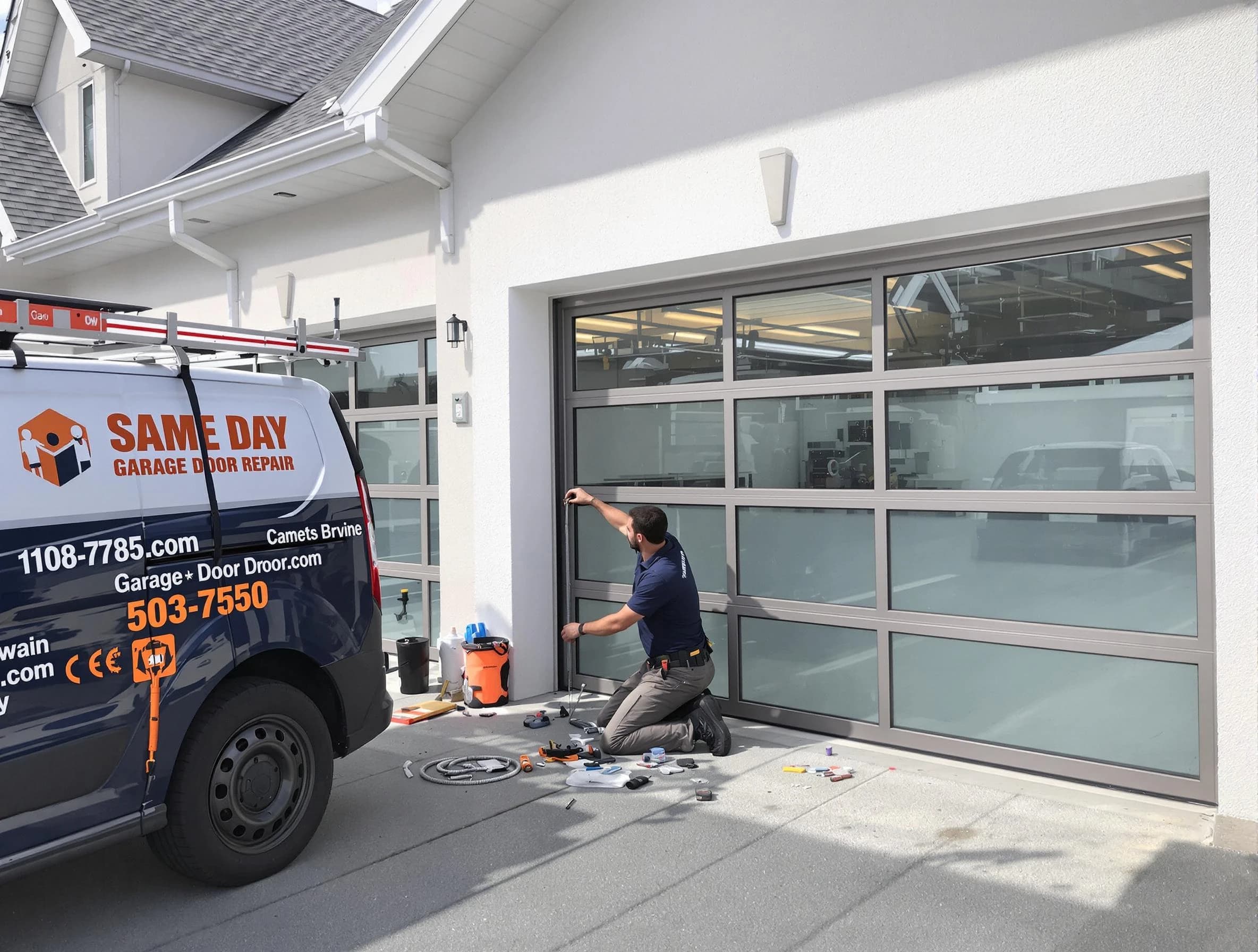 Same-day garage door repair service by Hiram Garage Door Repair in Hiram