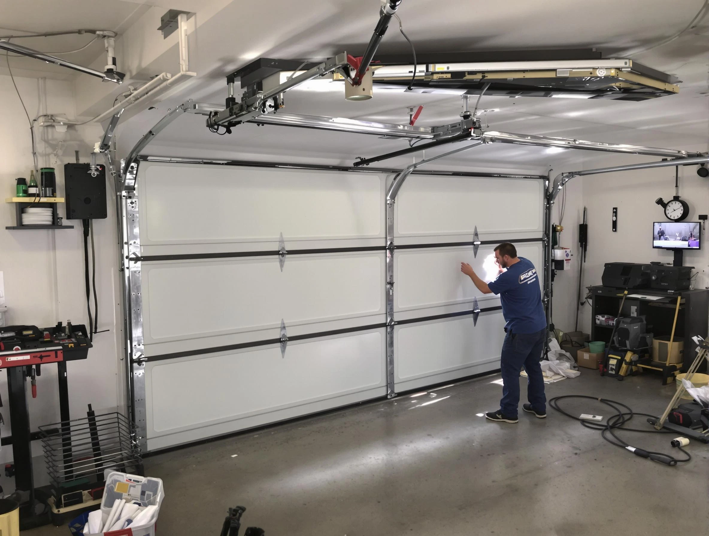 Professional garage door repair service by Hiram Garage Door Repair in Hiram