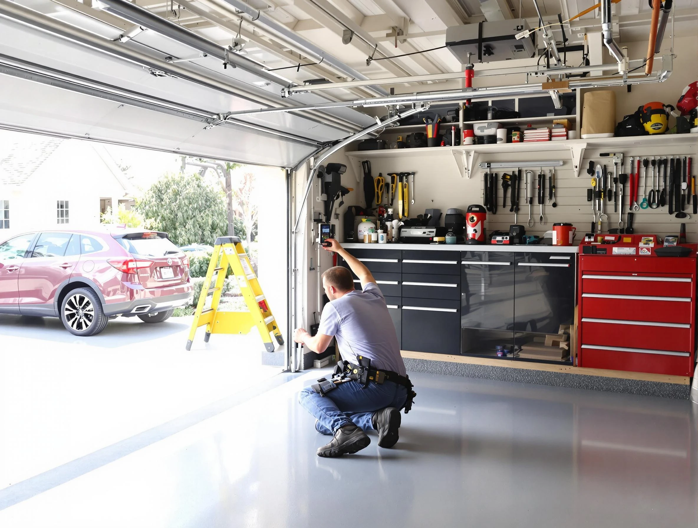 Local garage door repair service by Hiram Garage Door Repair in Hiram