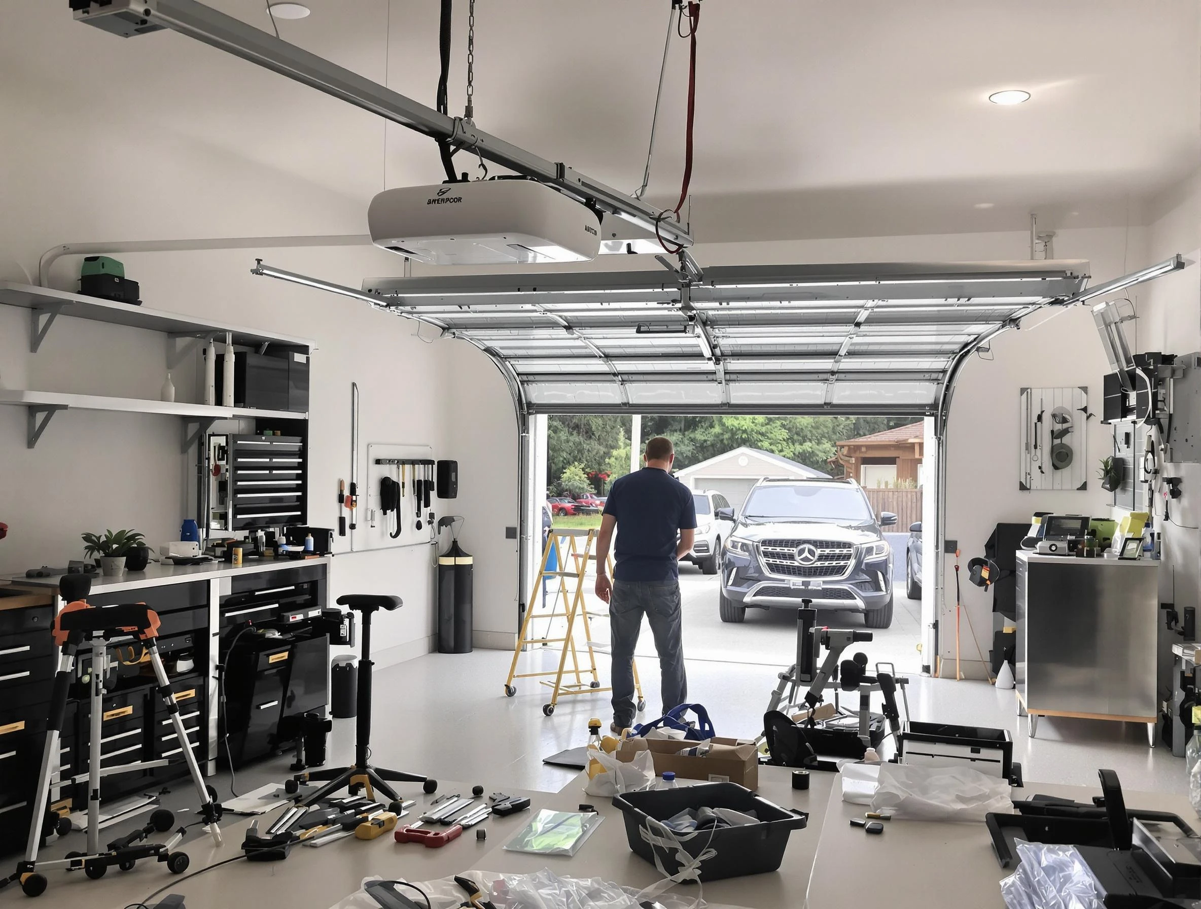 Garage door opener installation by Hiram Garage Door Repair in Hiram