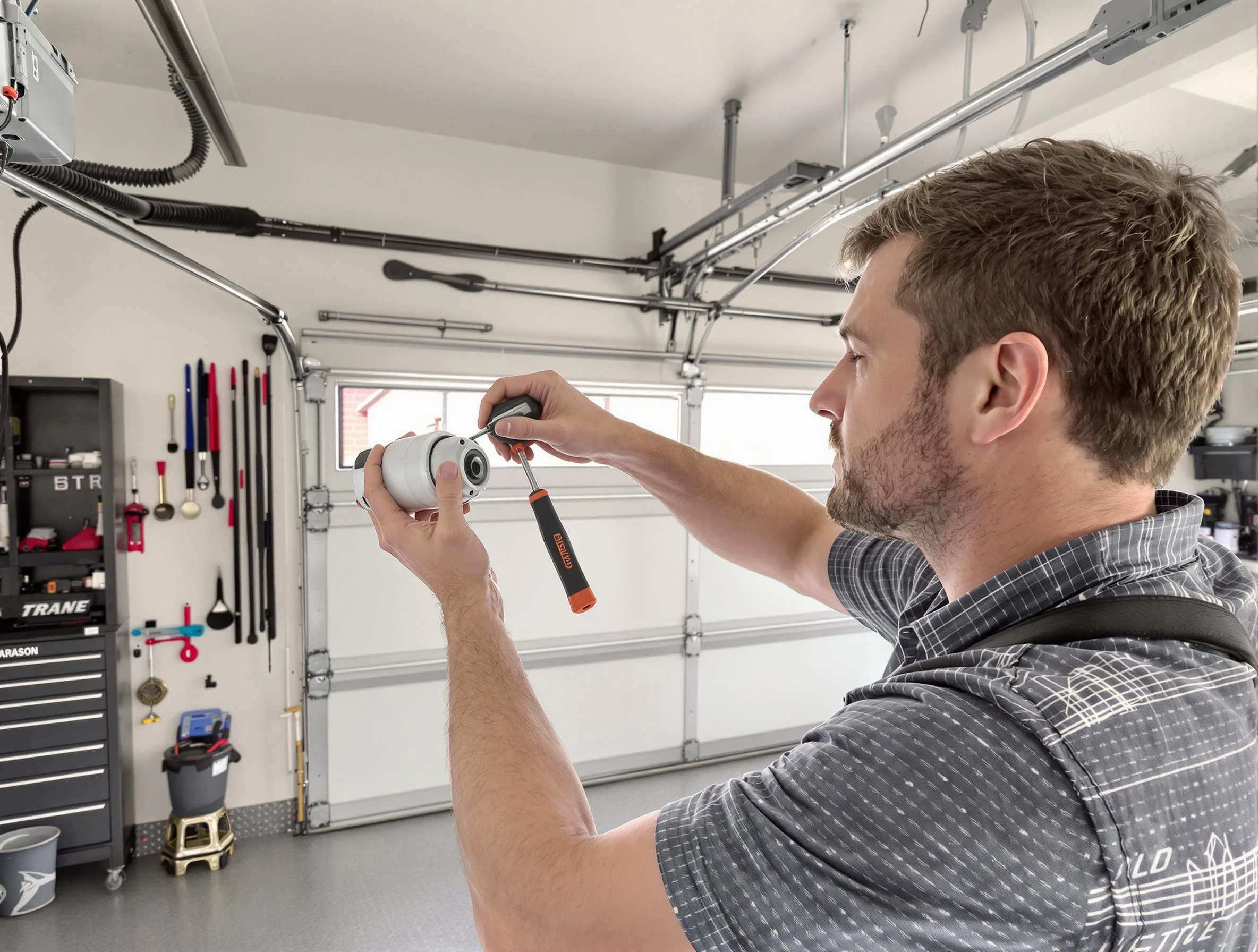 Garage door opener repair service by Hiram Garage Door Repair in Hiram