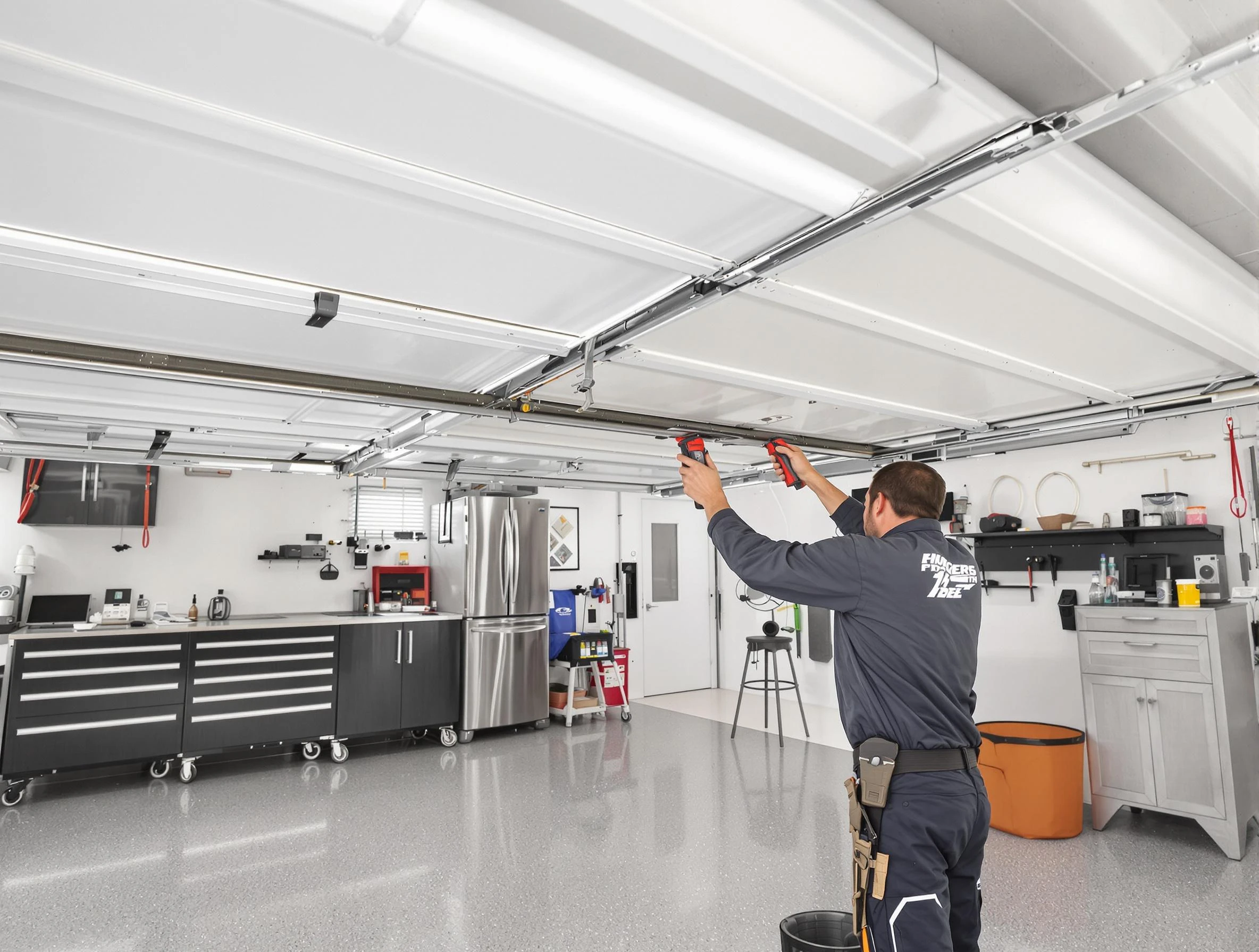 Overhead garage door repair service by Hiram Garage Door Repair in Hiram