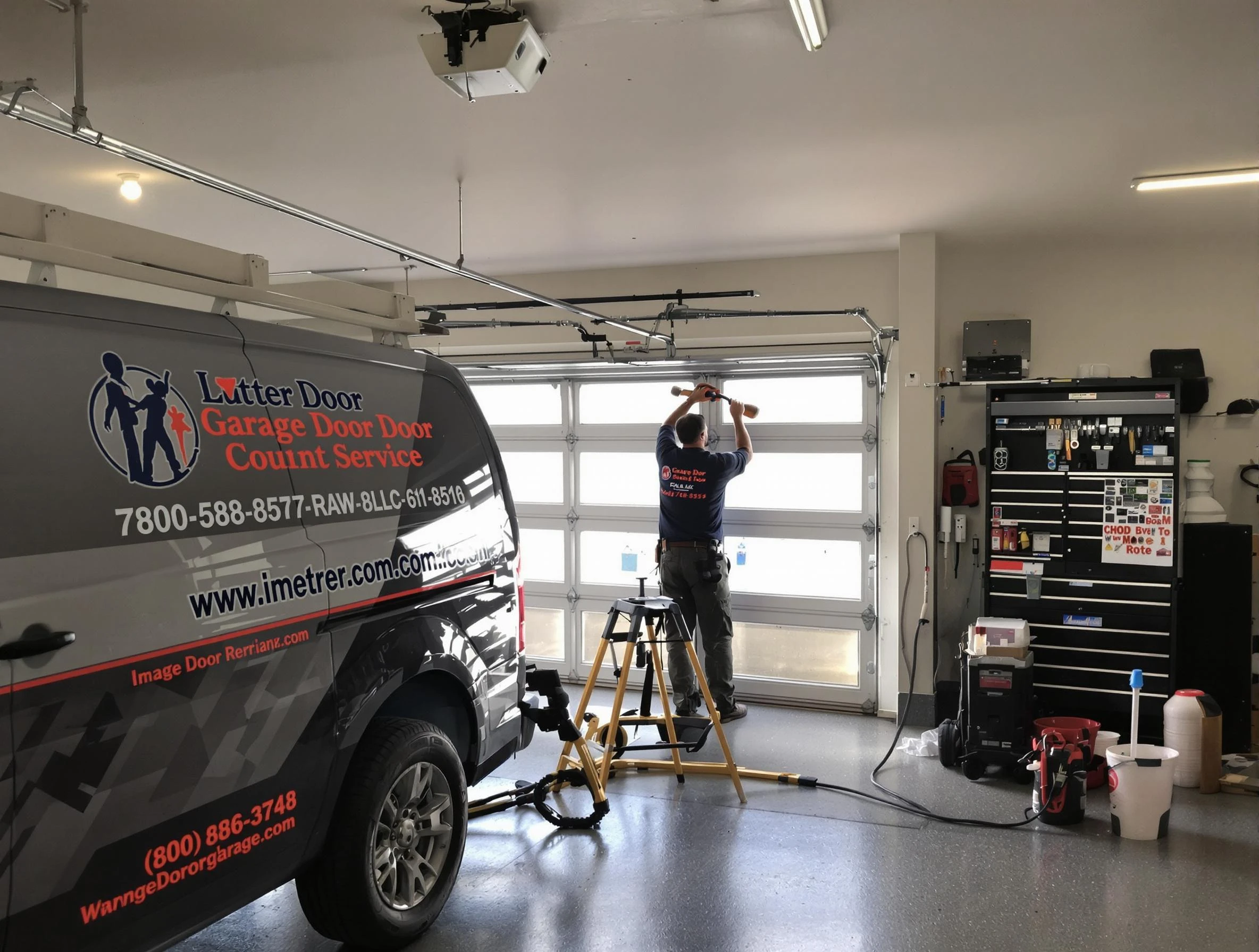 Hiram Garage Door Repair rapid response team performing same-day repair in Hiram