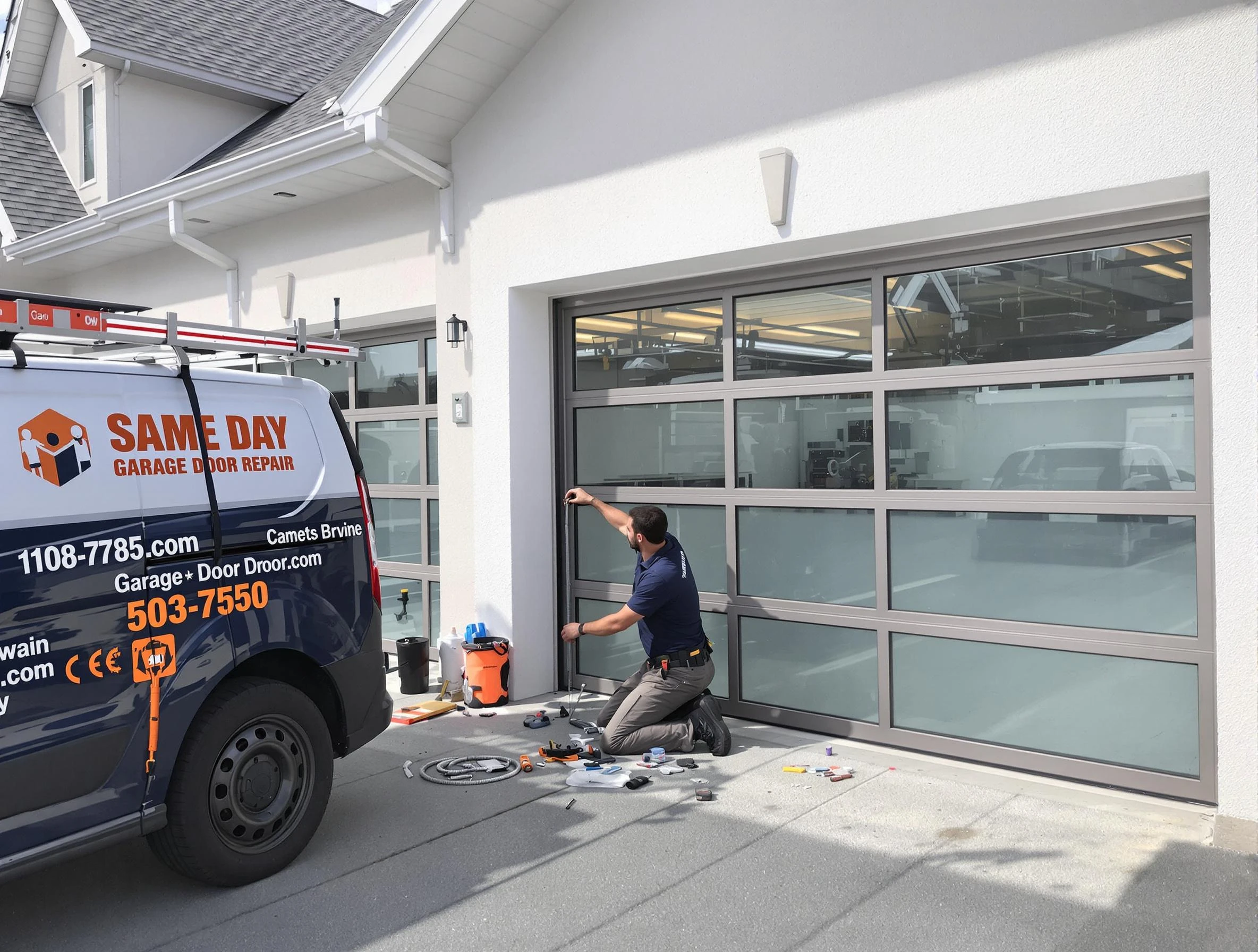 Same-day garage door repair service by Hiram Garage Door Repair in Hiram